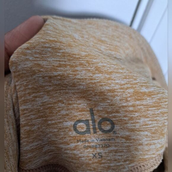 Alo yoga color block brown & grey crop leggings sz xs - Picture 5 of 5